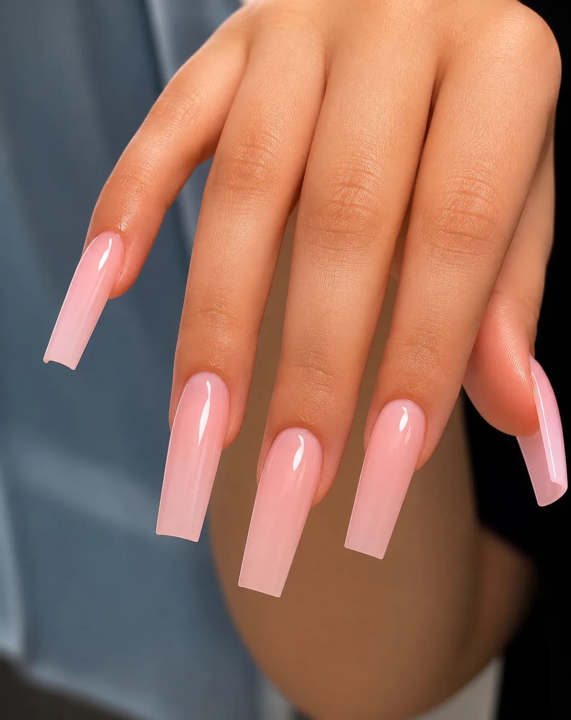 Réalisation X Nails — Pose complète taille L/XL
